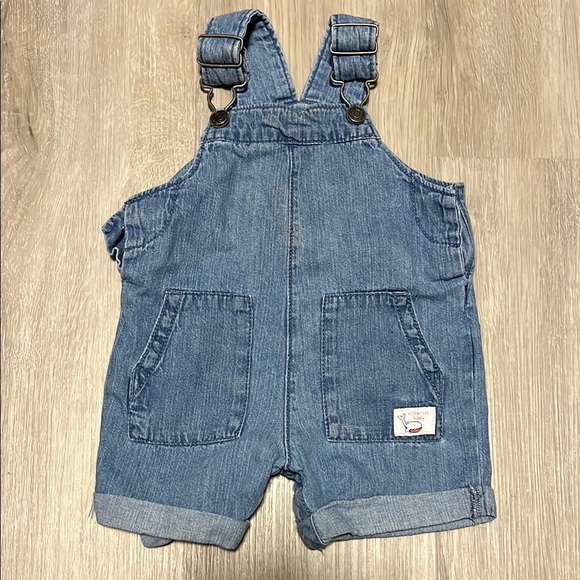 4/$20 Carters Denim Blue Kids Overalls 9M - Picture 1 of 1
